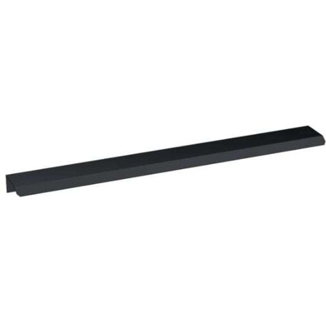 Nuie Matt Black 300mm Finger Pull Furniture Handle - H225