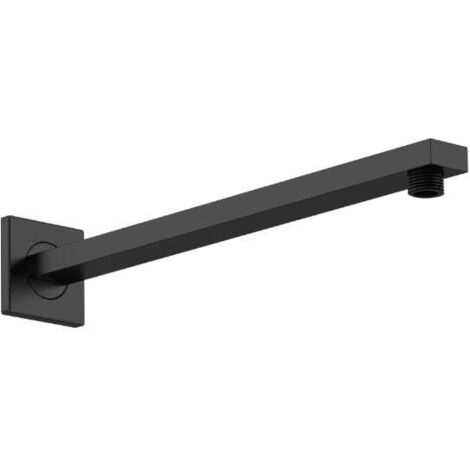 Nuie Matt Black Small Rectangular Shower Arm - ARM413