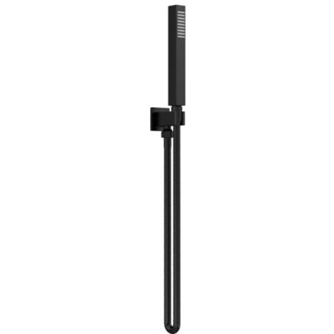 Nuie Matt Black Square Shower Handset Kit - A4264
