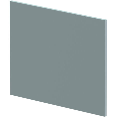 Nuie Matt Coastal Grey 700mm Square Shower Bath End Panel - MPC2331