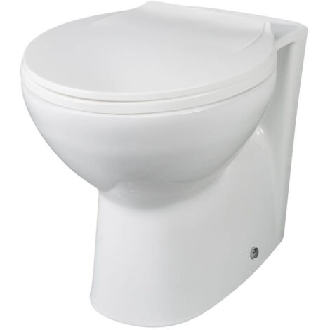 Nuie Melbourne Round Back to Wall Toilet Pan - BTW002