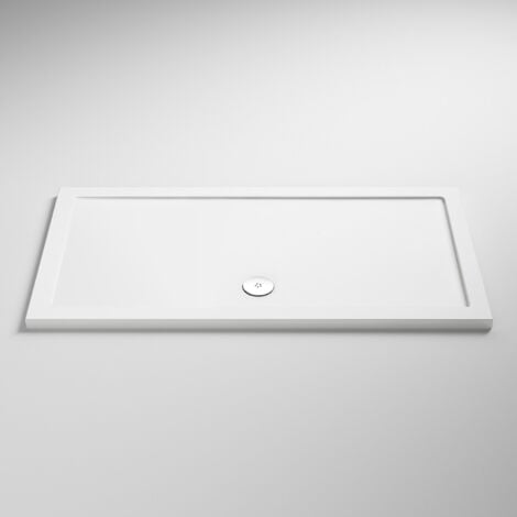 Nuie Pearlstone White Rectangular Shower Tray 1200mm x 1000mm