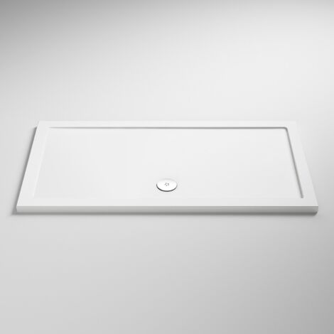 Nuie Pearlstone White Rectangular Shower Tray 1600mm x 800mm