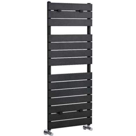 Nuie Piazza Designer Heated Towel Rail 1213mm H x 500mm W - Anthracite