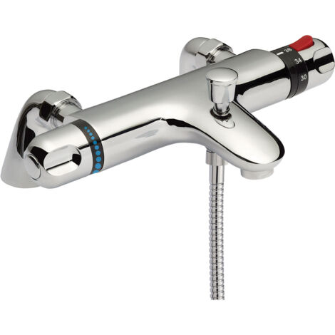 Nuie Reef Thermostatic Bath Shower Mixer Tap - Chrome
