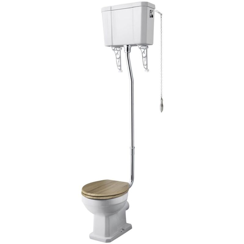 Nuie Richmond High Level Toilet Pan and Cistern (excluding Flush Pipe
