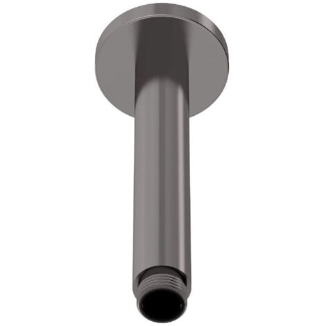 Nuie Round Ceiling Mounted Shower Arm 150mm Length - Brushed Pewter