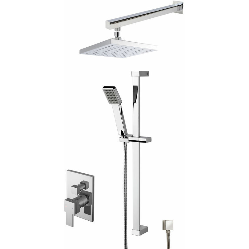 Sanford Manual Concealed Complete Mixer Shower with Diverter - Chrome - Nuie