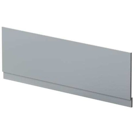 Nuie Satin Grey 1700mm Bath Front Panel with Plinth - MOF277