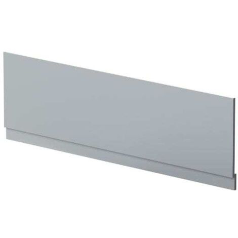 Nuie Satin Grey 1800mm Bath Front Panel with Plinth - MOF278