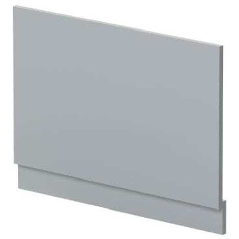 Nuie Satin Grey 800mm Bath End Panel with Plinth - MOF272