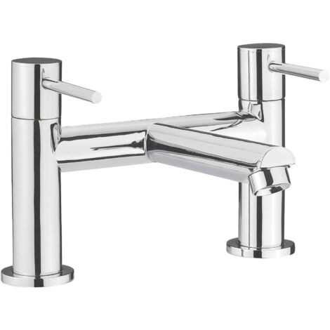 Nuie Series 2 Bath Filler Tap Pillar Mounted - Chrome