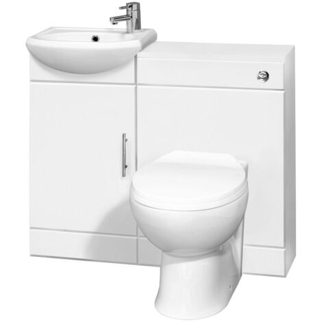 Nuie Sienna Combination Furniture Pack With WC Unit 500mm without Tap