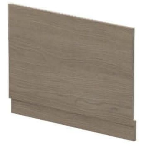 Nuie Straight Bath End Panel and Plinth 560mm H x 780mm W - Solace Oak