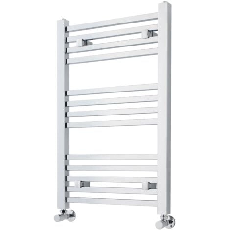 Nuie Straight Ladder Towel Rail 800mm H x 500mm W - Chrome