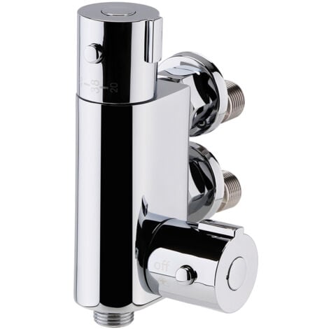 Nuie Vertical Thermostatic Bar Valve with Bottom Outlet - VBS023