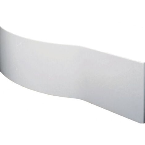 Nuie White 1700mm B Shape Front Bath Panel - WBB200