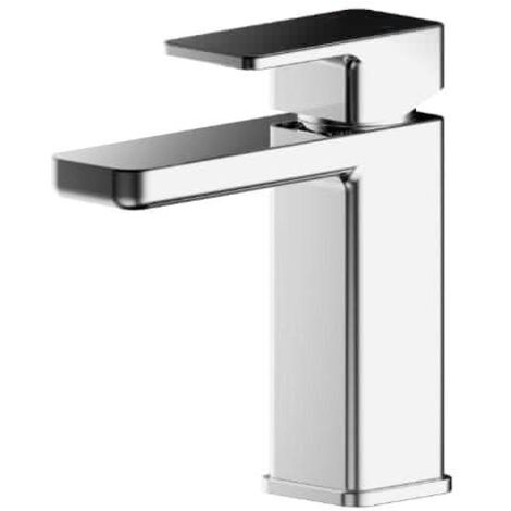 Nuie Windon Mono Basin Mixer Tap with Push Button Waste - Chrome