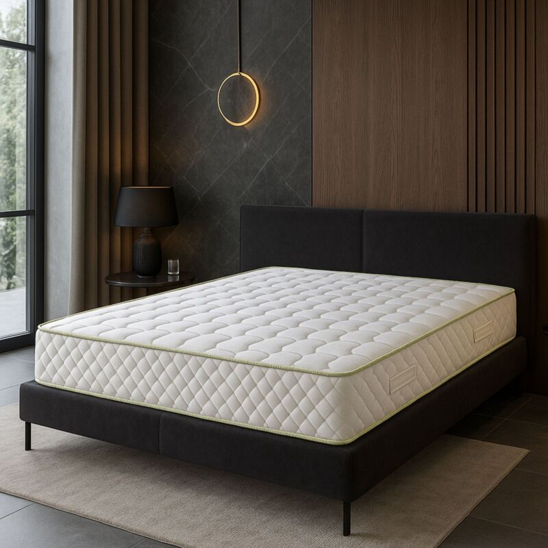 Nuits D'or - Nuit calme Matelas 120x190 Souple Densité 35 Kg/m3 - 21 Cm - + Oreiller à Mémoire de Forme valeur 89