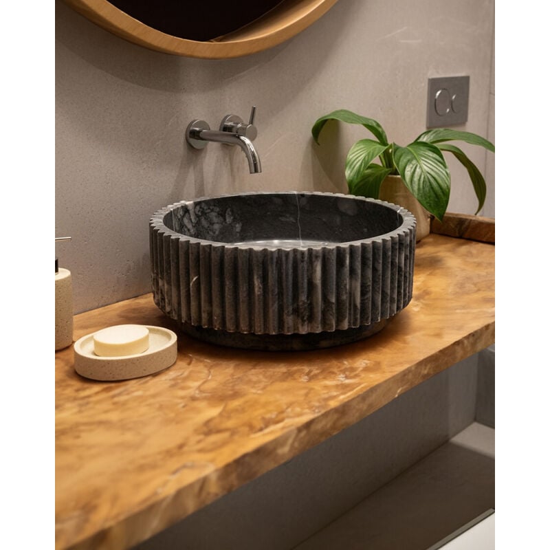 Nuit - Vasque marbre noir
