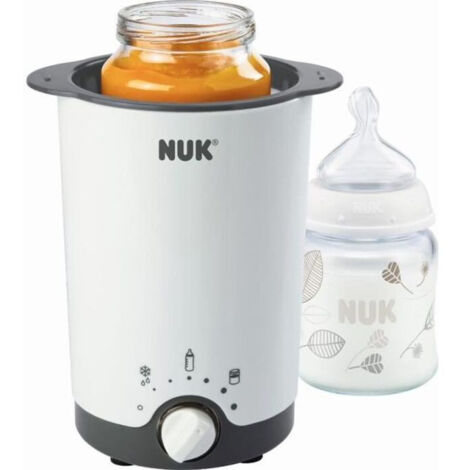 NUK Chauffe-biberon Thermo 3 en 1 blanc compact