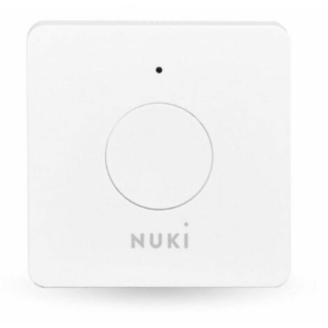 Nuki Opener: Serratura Elettronica Intelligente per Condomini con Controllo Smartphone, Richiede Nuki Bridge, Apriporta Automatico per Edifici Multifamiliari, Design Bianco, Soluzione Smart Home