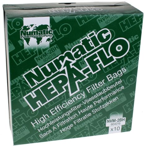 Numatic - sacchetti di aspirapolvere numatic hepa-flo 15 litri nvm2bh - 604016 - 5028965305577