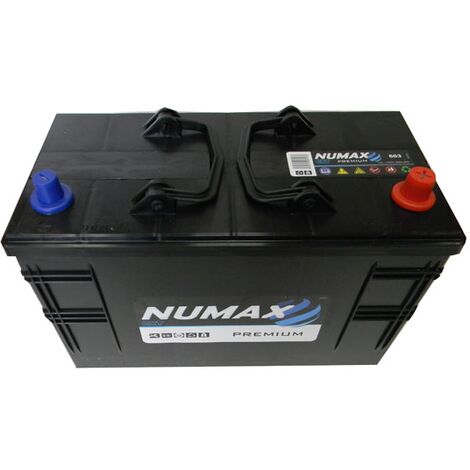 Numax – Batterie de démarrage 663 Poids lourds et agricoles – 12V 110Ah – Intensité 800A – Performance fiable pour tracteurs et équipements agricoles