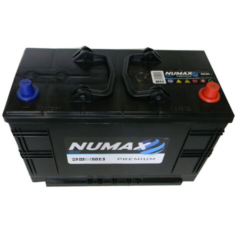 Numax – Batterie de démarrage poids lourds 663H – 12V 110Ah 800A – Démarrage fiable pour équipements agricoles – Technologie classique CA/CA - C13DT