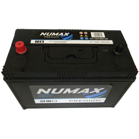 Numax – Batterie de démarrage poids lourds 12V 120Ah 1000A – C311000 – Technologie classique CA/CA pour tracteurs et travaux agricoles