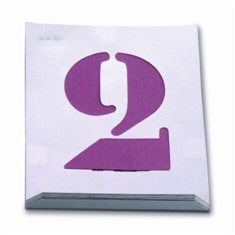 Numeracion Pintura 050 Mm Chapa Aluminio Nusac