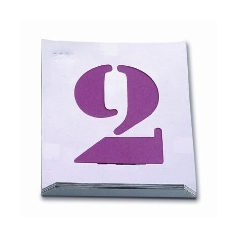 Numeracion Pintura 060 Mm Chapa Aluminio Nusac