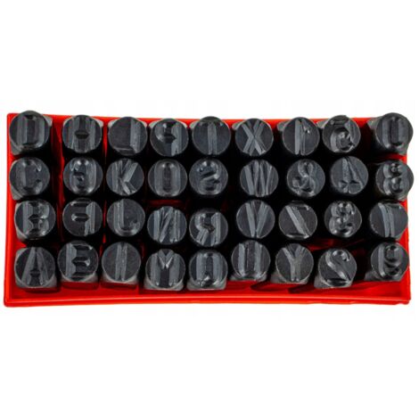 Numeradores punzones marcadores letras n煤meros sellos para acero 6 mm 36 piezas