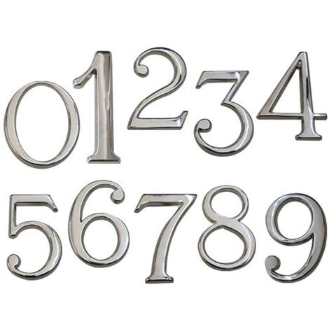 NUMERI CIVICI C/PIOLI N.2 NICHEL 87032NK