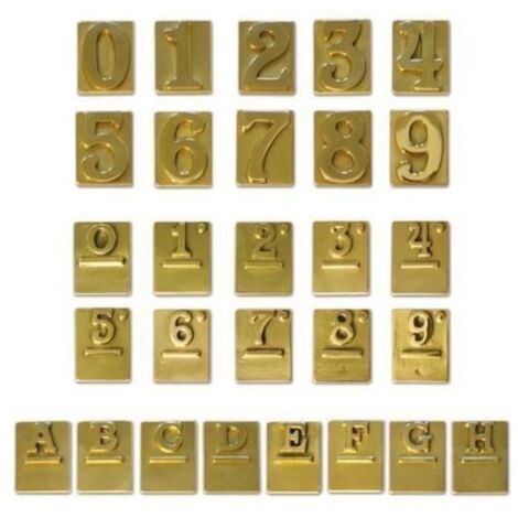 Numeri Civici Ottone Finitura Bronzata Quattro