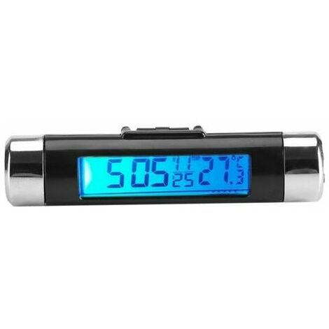 Horloge Numérique étanche Mini-réveil Moto Yacht Boat Digital Clock  Silver-Black