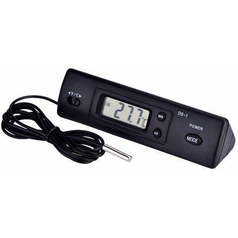 YOOUYIDA Numérique LCD Température ,Mètre Électronique Thermomètre ,Sonde de Température ,Sonde Capteur Filaire pour Réfrigérateur Chambre