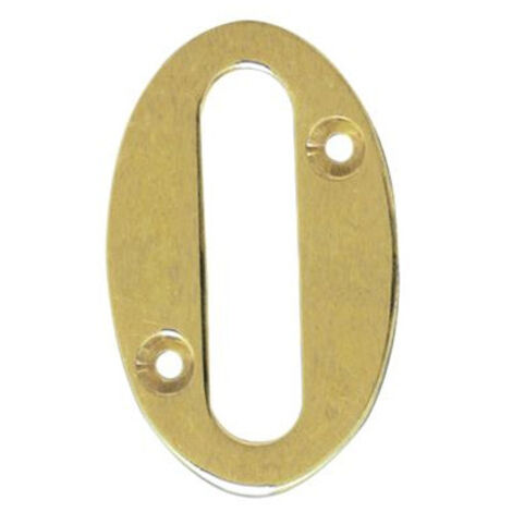 Numero 0 ottone 10cm am