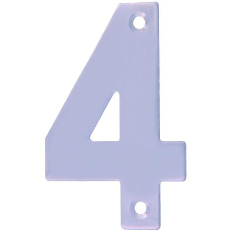 Numéro 4 en acier inoxydable 10 cm 6772 ami