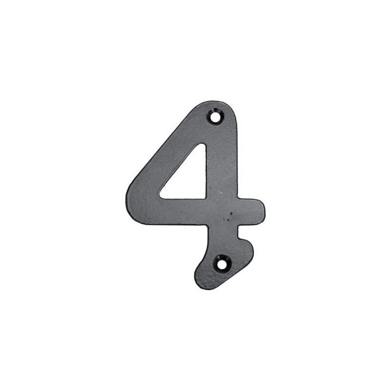 

Numero Señal Atornillar 100Mm '4' Forjado Negro