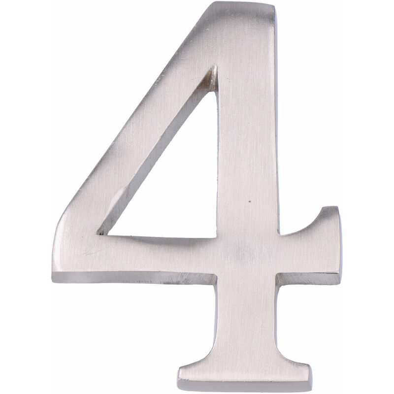 

Numero 4 niquel mate 10cm fijacion invisible - EDM