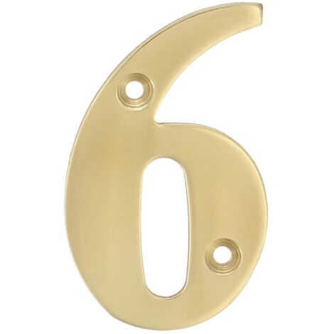 Numéro 6 laiton 10cm 2675 ami