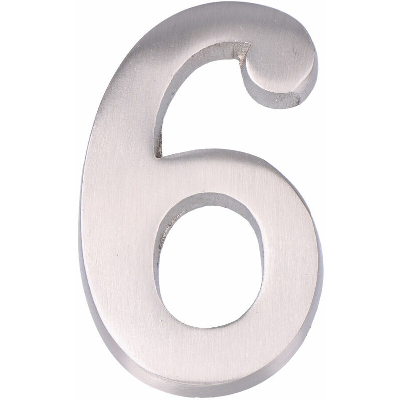 

EDM Numero 6 niquel mate 10cm fijacion invisible