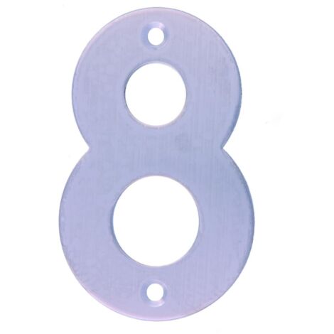 Numéro 8 en acier inoxydable 10 cm 6776 ami