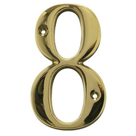 Numero 8 ottone 10cm am