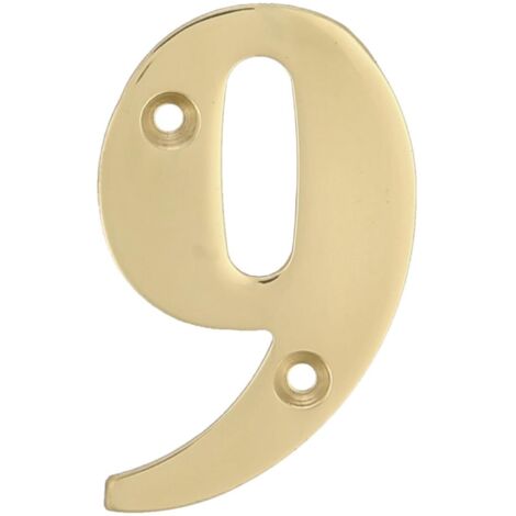 Numéro 9 laiton 10cm 2674 ami