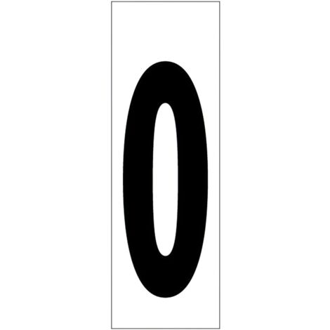 Numero Adhesivo 46x140 mm.   Nº 0