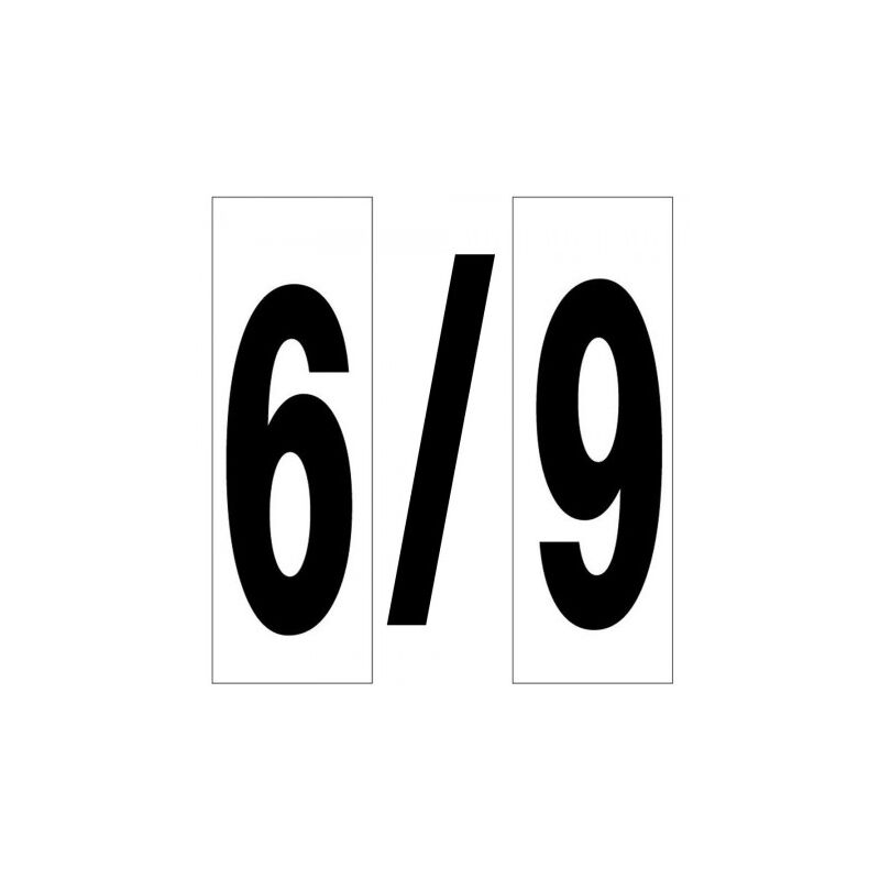 

Numero adhesivo 46x140 mm. nº 6 / 9