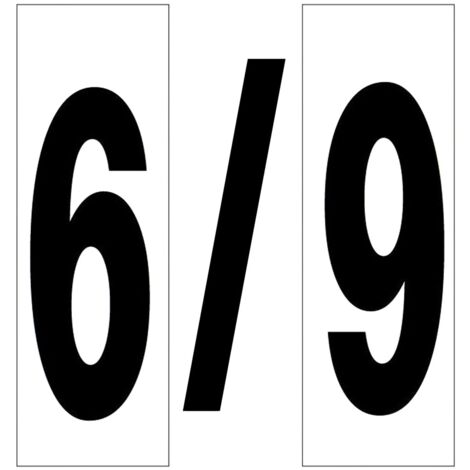 Numero Adhesivo 46x140 mm.   Nº 6 / 9
