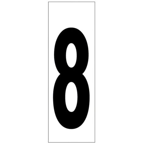 Numero Adhesivo 46x140 mm.   Nº 8